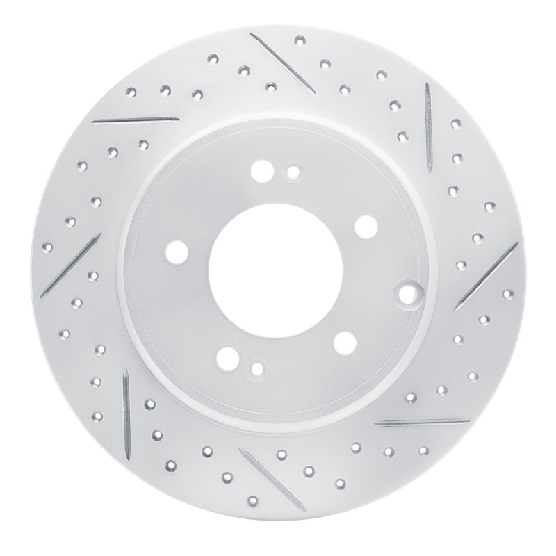 Kia Cadenza Brake Rotor (1) - Rear Right - DFC - Geoperf - Drilled & Slotted - `17-`19