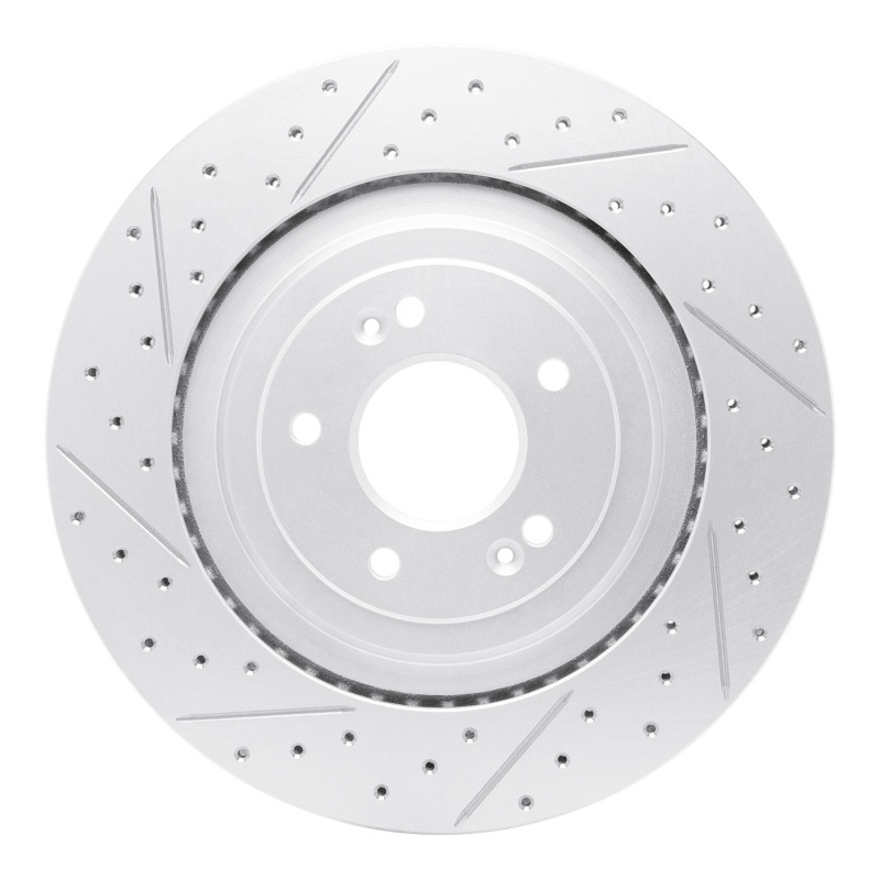 Genesis G90 Brake Rotor (1) - Rear Left - DFC - Geoperformance Rotor - Drilled and Slotted - `19-`22