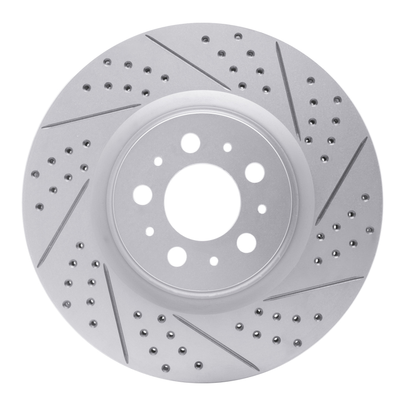 Volvo V70 Brake Rotor (1) - Front Right - DFC - Drilled & Slotted Geoperformance - `04-`07