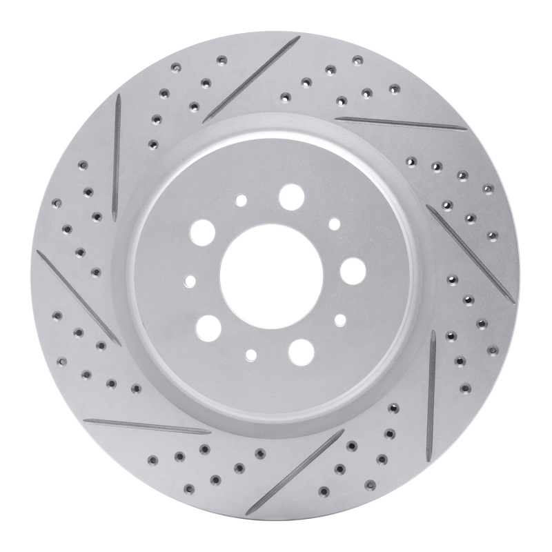 Volvo S60 Brake Rotor (1) - Rear Left - DFC - Drilled & Slotted Geoperformance - `04-`07