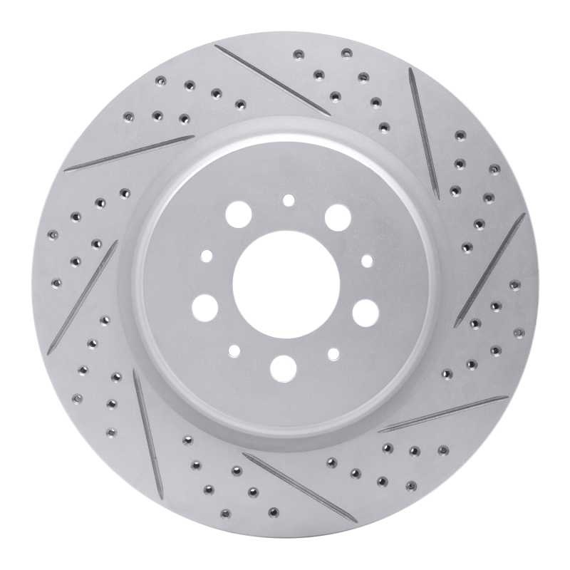 Volvo V70 Brake Rotor (1) - Rear Right - DFC - Geoperformance Drilled & Slotted - `04-`07