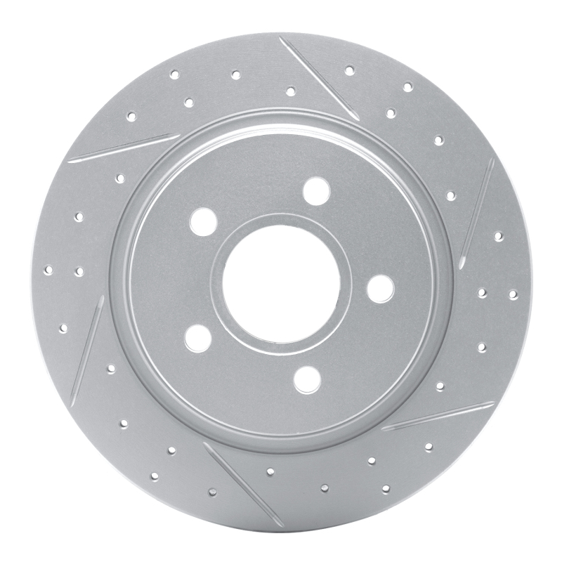 Volvo C70 Brake Rotor (1) - Rear Right - DFC - Drilled & Slotted Geoperformance - `04-`13