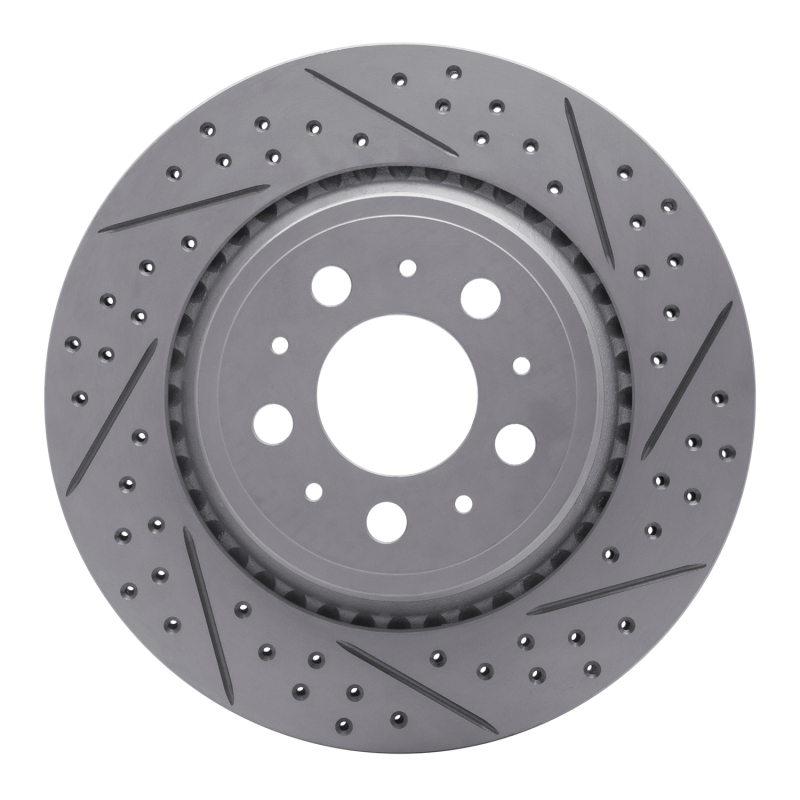 Volvo Xc90 Brake Rotor (1) - Rear Right - DFC - Drilled & Slotted Geoperformance - `03-`14