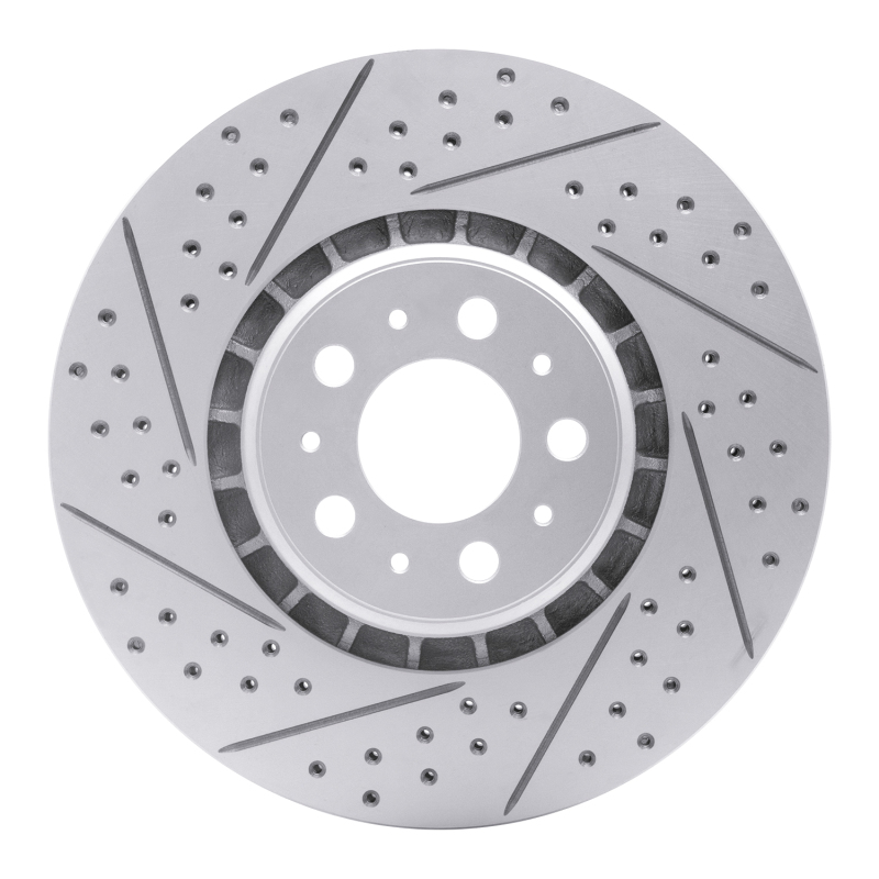 Volvo Xc90 Brake Rotor (1) - Front Left - DFC - Drilled & Slotted Geoperformance - `03-`09