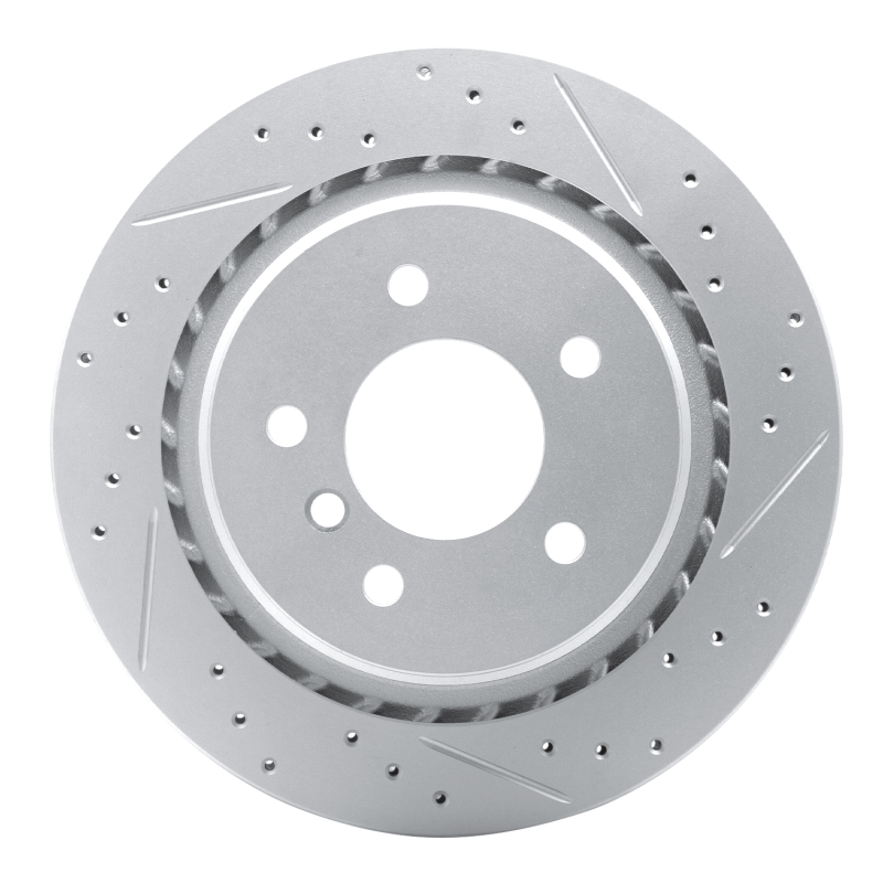 BMW Z3 Brake Rotor (1) - Rear - DFC - Drilled & Slotted Geoperformance - `95-`02