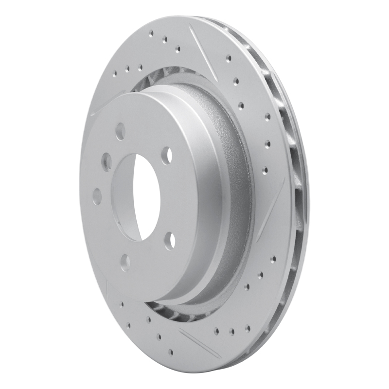 BMW Z3 Brake Rotor (1) - Rear - DFC - Drilled & Slotted Geoperformance - `95-`02