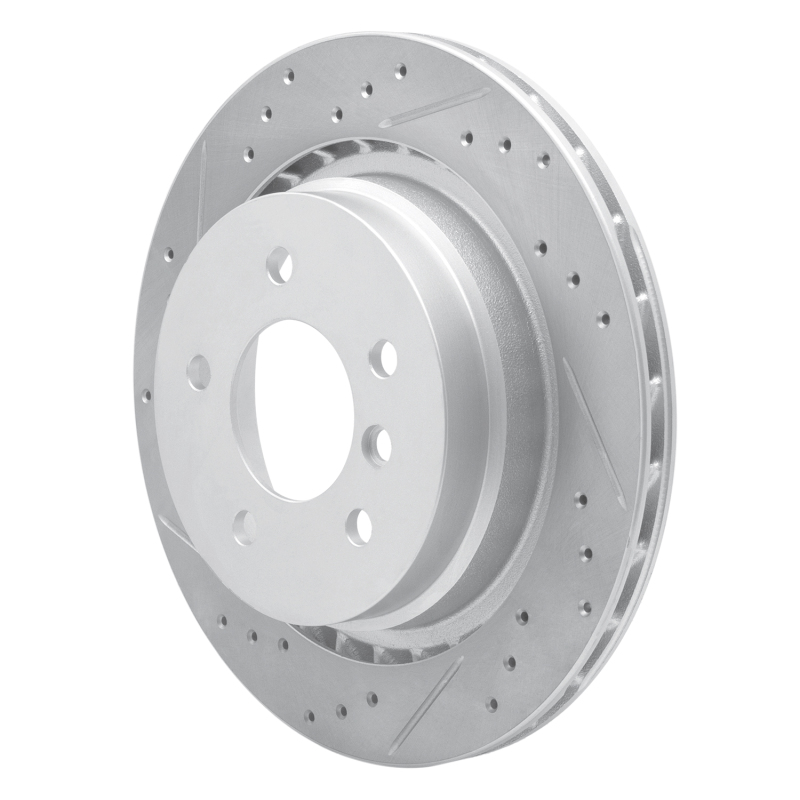 BMW Z3 Brake Rotor (1) - Rear Right - DFC - Drilled & Slotted Geoperformance - `95-`02