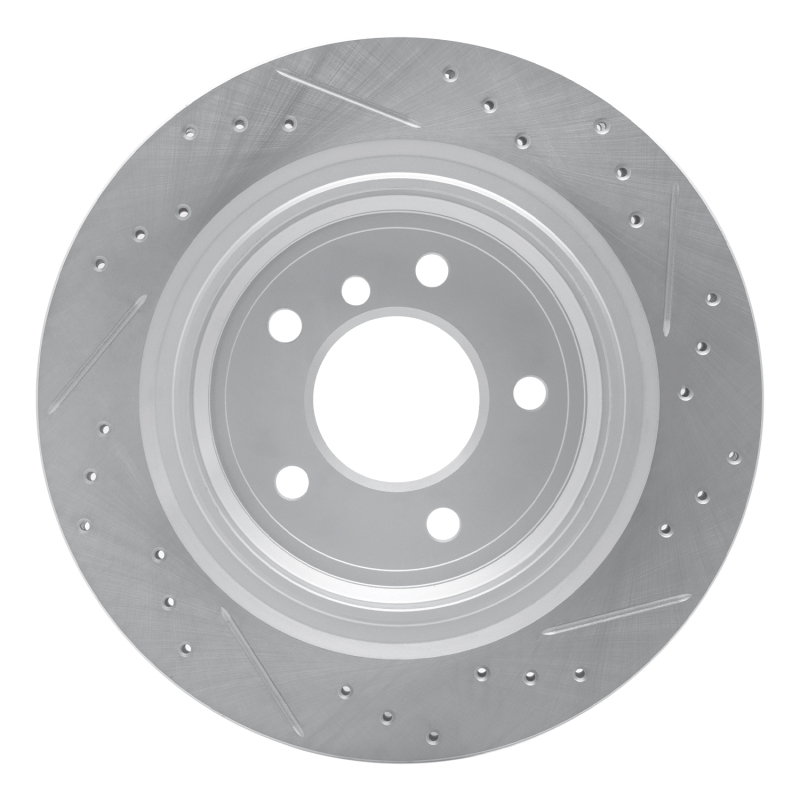 BMW Z3 Brake Rotor (1) - Rear Right - DFC - Drilled & Slotted Geoperformance - `95-`02