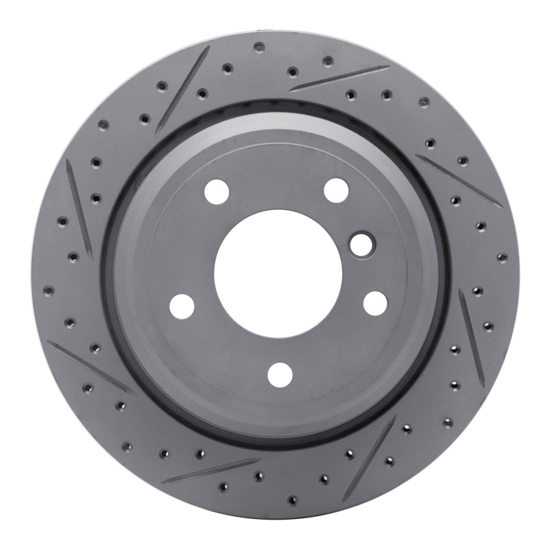 BMW 525I Brake Rotor (1) - Rear Left - DFC - Drilled & Slotted Geoperformance - `96-`03