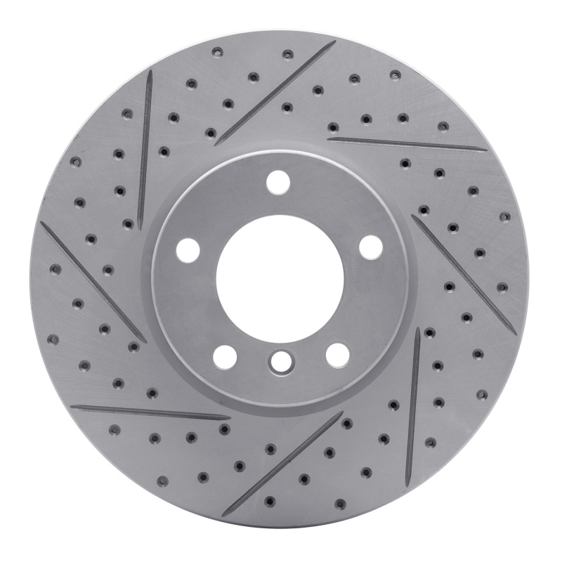 BMW 530I Brake Rotor (1) - Front Left - DFC - Drilled & Slotted Geoperformance - `00-`03