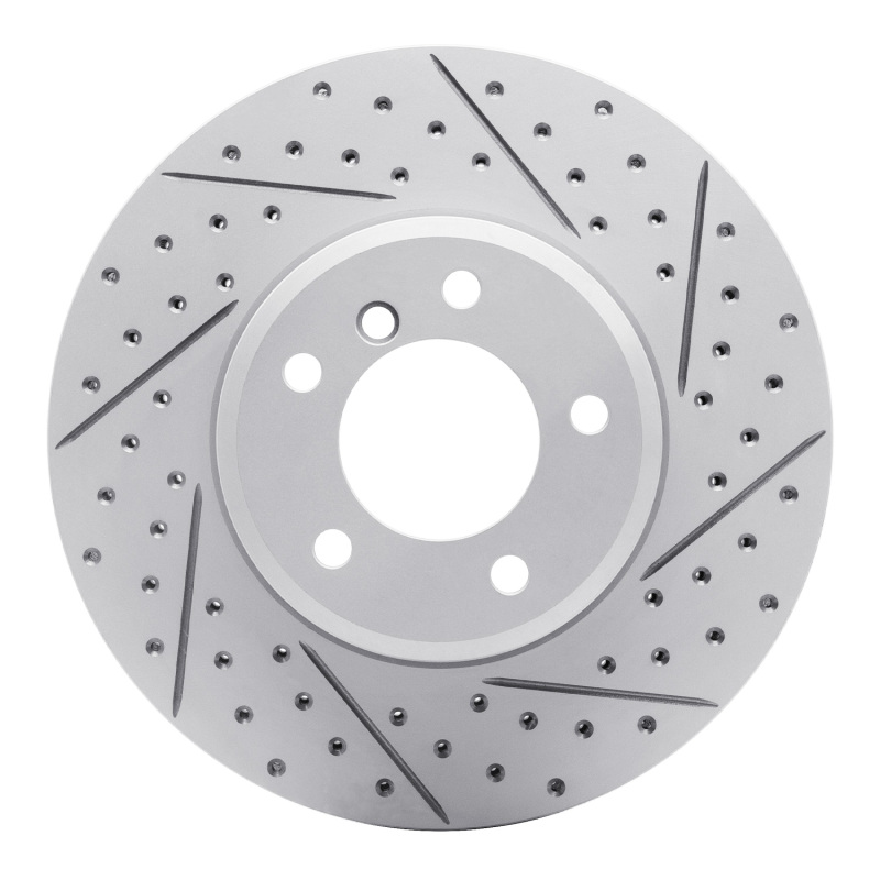 BMW 525Xi Brake Rotor (1) - Front Right - DFC - Drilled & Slotted Geoperformance - `04-`10