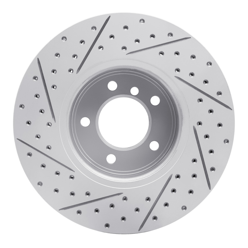 BMW 525Xi Brake Rotor (1) - Front Right - DFC - Drilled & Slotted Geoperformance - `04-`10