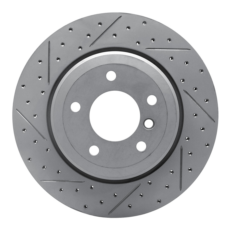 BMW 525I Brake Rotor (1) - Rear Left - DFC - Drilled & Slotted Geoperformance - `04-`10
