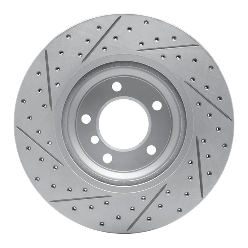 BMW 330xi Brake Rotor (1) - Front Right - DFC - Drilled & Slotted Geoperformance - `06-`12