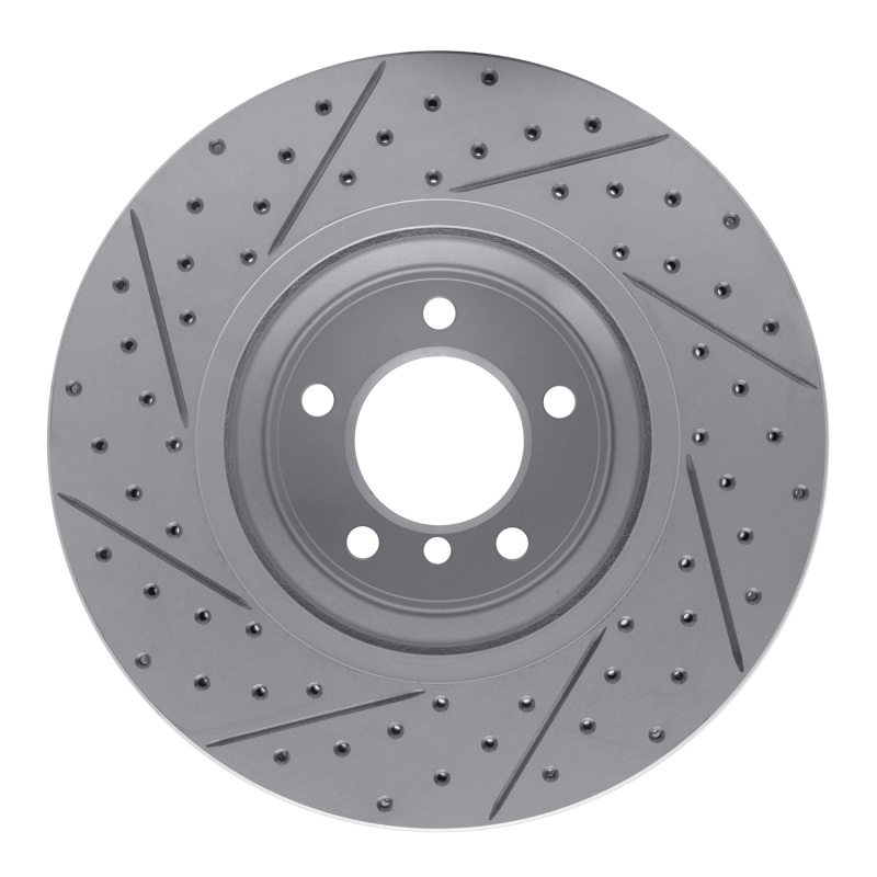 BMW 335I Brake Rotor (1) - Front Right - DFC - Drilled & Slotted Geoperf - `07-`15