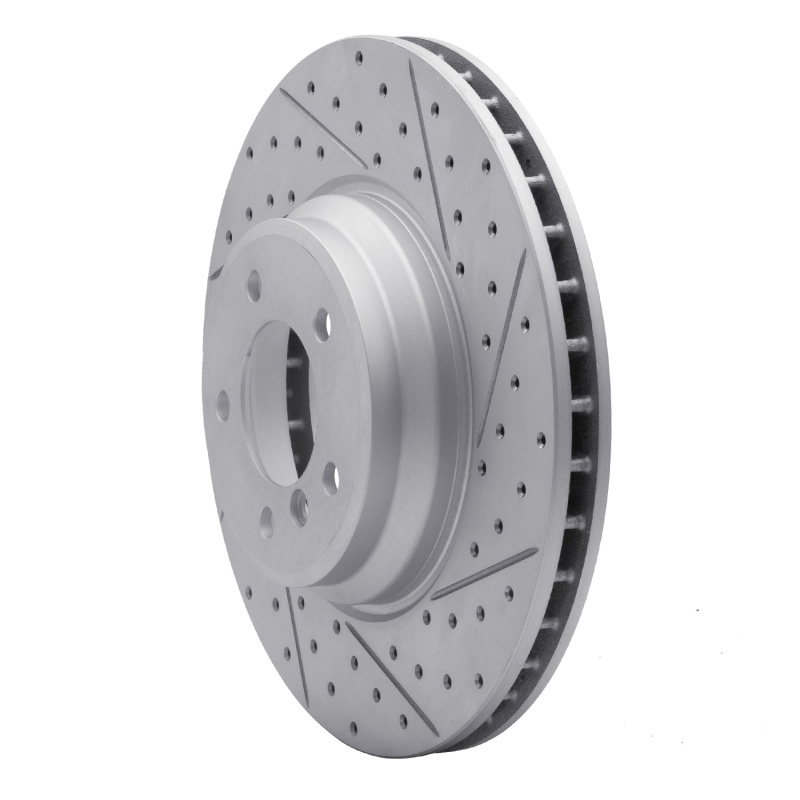 BMW 335I Brake Rotor (1) - Front Right - DFC - Drilled & Slotted Geoperf - `07-`15