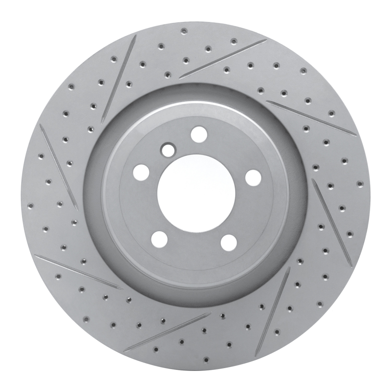 BMW Alpina B7 Brake Rotor (1) - Rear Left - DFC - Geoperformance Drilled & Slotted - `07-`08