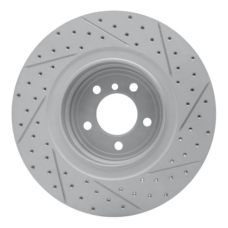 BMW Alpina B7 Brake Rotor (1) - Rear Left - DFC - Geoperformance Drilled & Slotted - `07-`08
