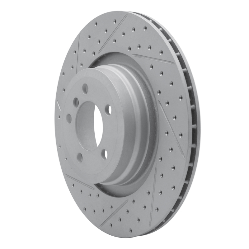 BMW Alpina B7 Brake Rotor (1) - Rear Left - DFC - Geoperformance Drilled & Slotted - `07-`08
