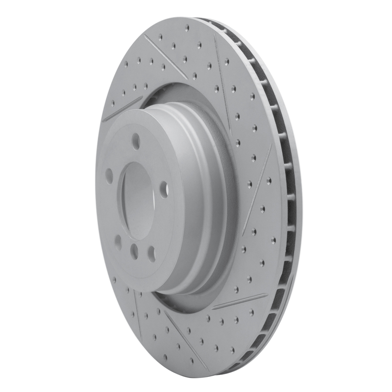 BMW Alpina B7 Brake Rotor (1) - Rear Right - DFC - Geoperformance Drilled & Slotted - `07-`08