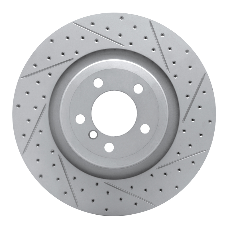 BMW Alpina B7 Brake Rotor (1) - Rear Right - DFC - Geoperformance Drilled & Slotted - `07-`08