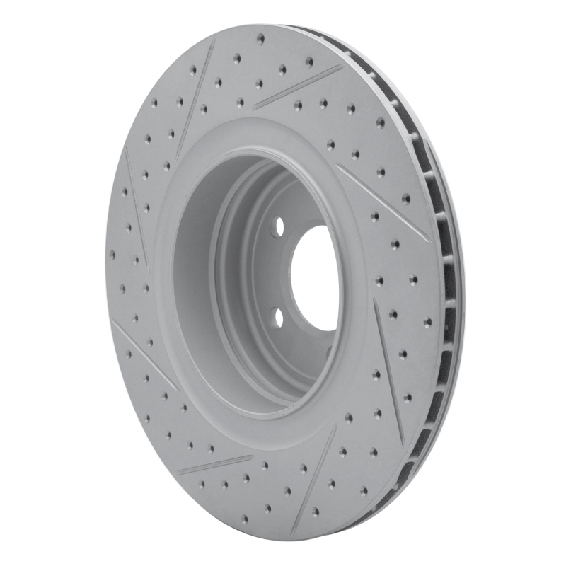 BMW Alpina B7 Brake Rotor (1) - Rear Right - DFC - Geoperformance Drilled & Slotted - `07-`08