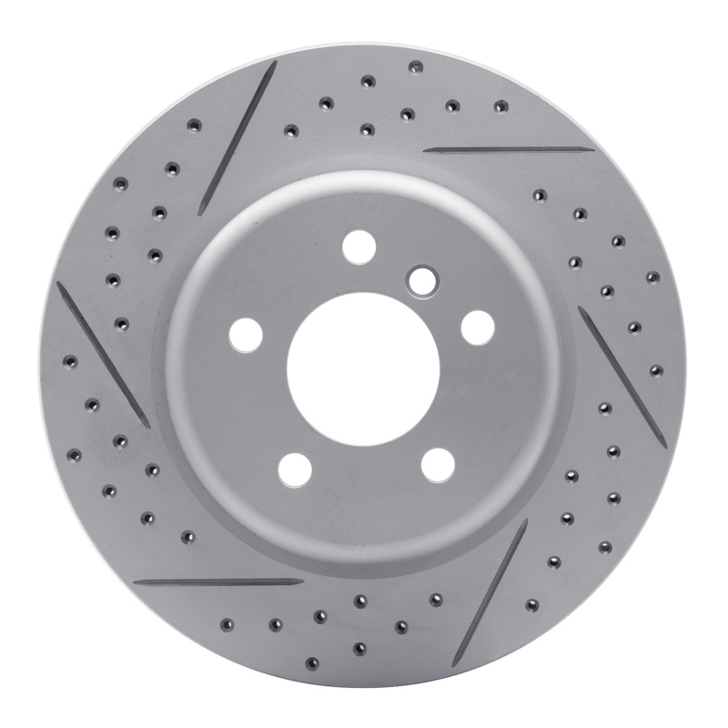 BMW 535i xDrive Brake Rotor (1) - Rear Left - DFC - Drilled & Slotted Geoperformance - `11-`16