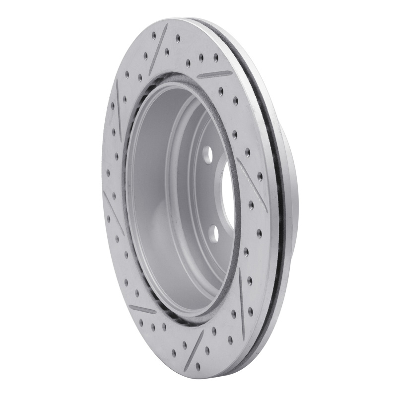 BMW 330i GT xDrive Brake Rotor (1) - Rear Right - DFC - Drilled & Slotted Geoperformance - `06-`20