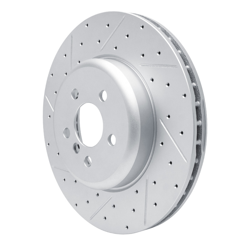 BMW X5 Brake Rotor (1) - Front Left - DFC - Drilled & Slotted Geoperformance - `17-`26