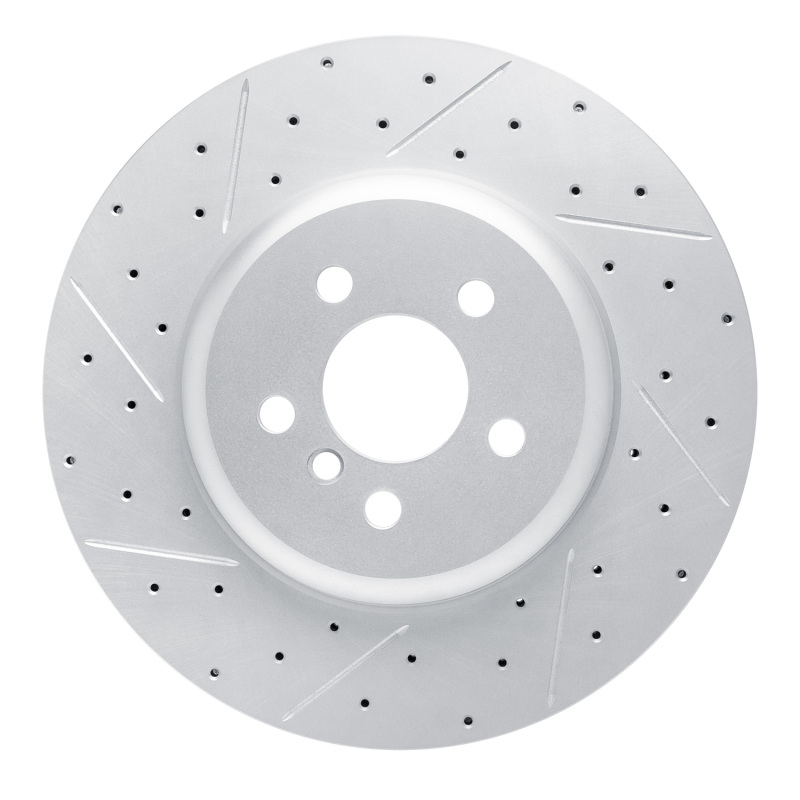 BMW X5 Brake Rotor (1) - Front Left - DFC - Drilled & Slotted Geoperformance - `17-`26