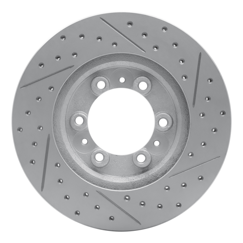 Acura SLX Brake Rotor (1) - Front Left - DFC - Geoperformance Drilled & Slotted - `92-`02