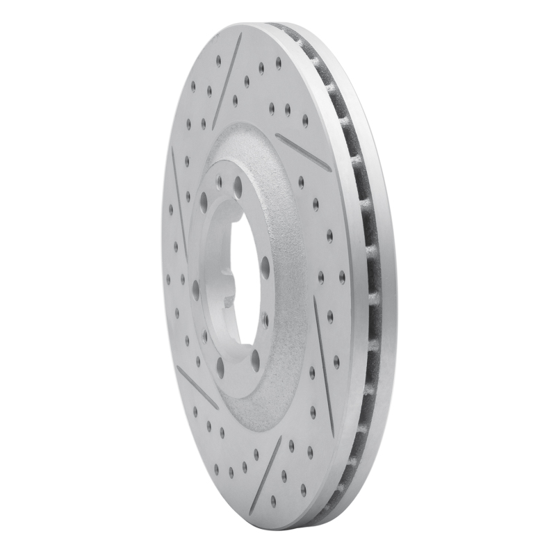 Acura SLX Brake Rotor (1) - Front Left - DFC - Geoperformance Drilled & Slotted - `92-`02