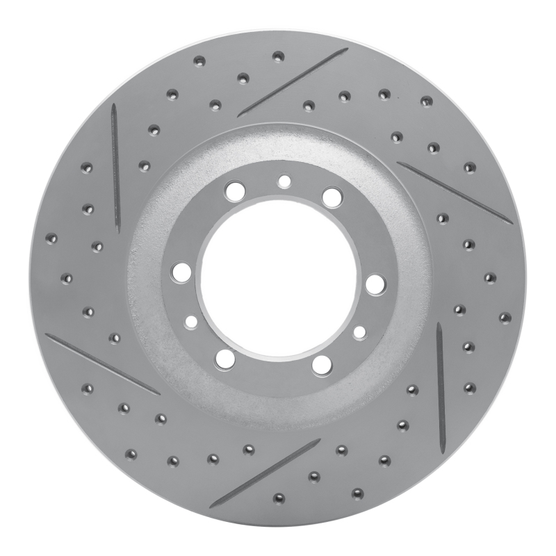 Acura SLX Brake Rotor (1) - Front Left - DFC - Geoperformance Drilled & Slotted - `92-`02