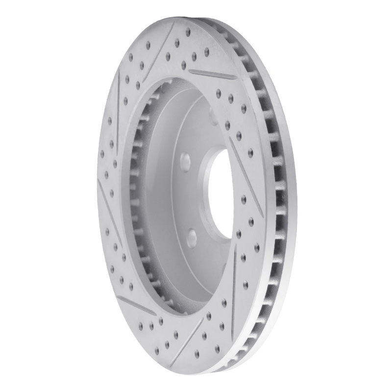 Acura Slx Brake Rotor (1) - Rear Right - DFC - Drilled & Slotted Geoperformance - `92-`04