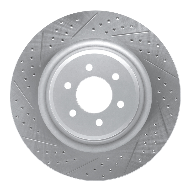 Dodge Viper Brake Rotor (1) - Rear Left - DFC - Drilled & Slotted Geoperformance - `03-`17