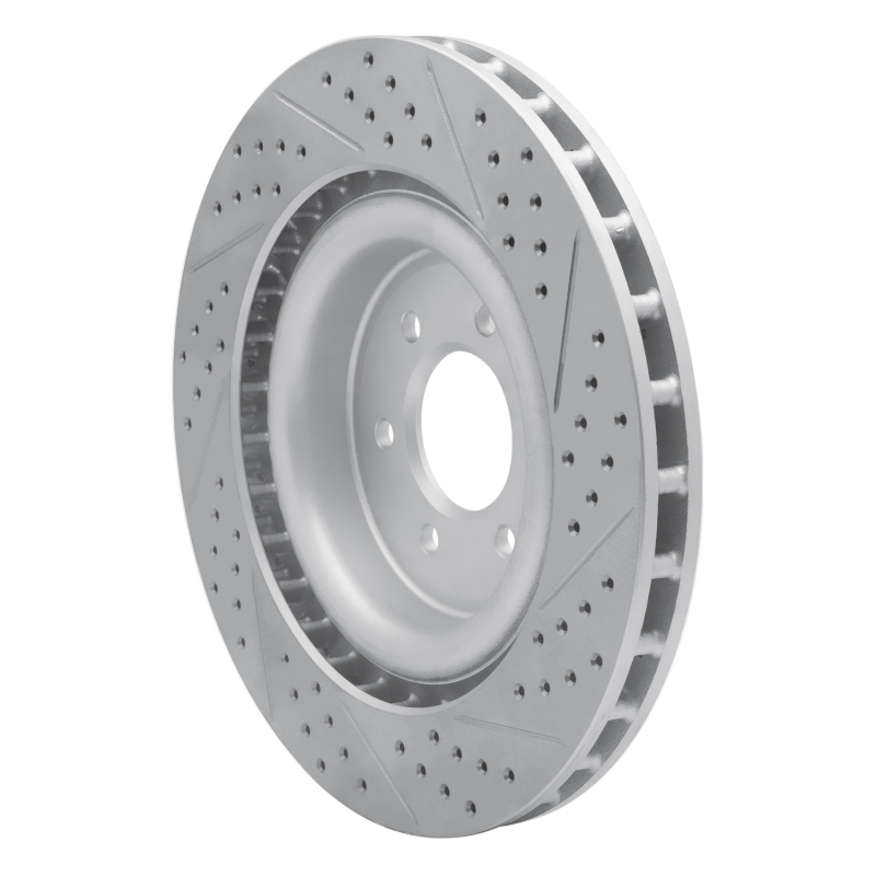 Dodge Viper Brake Rotor (1) - Rear Left - DFC - Drilled & Slotted Geoperformance - `03-`17