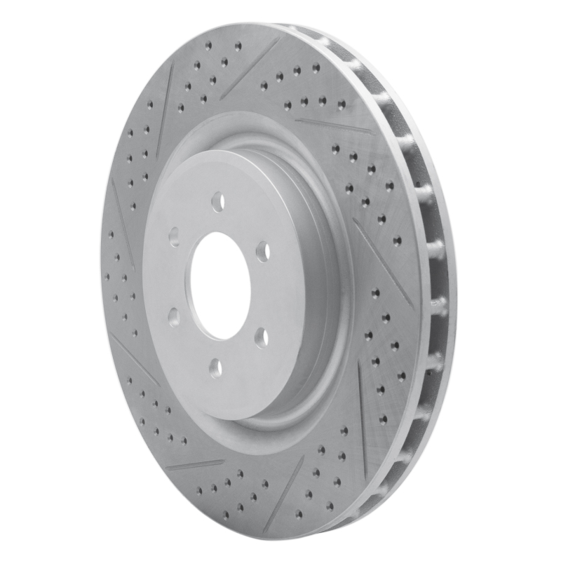 Dodge Viper Brake Rotor (1) - Rear Left - DFC - Drilled & Slotted Geoperformance - `03-`17