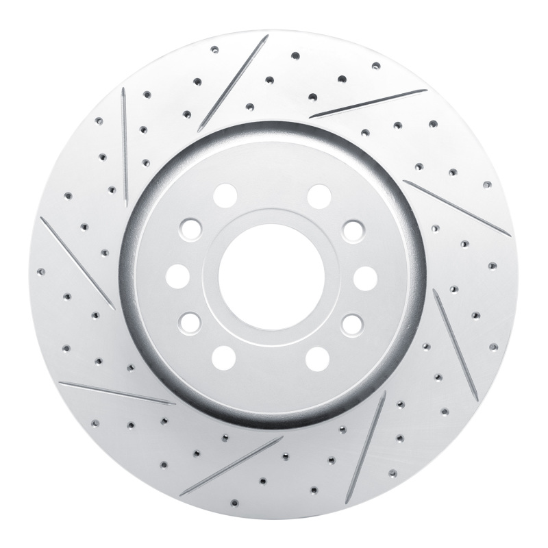 Jeep Grand Wagoneer L Brake Rotor (1) - Front Left - DFC - Geoperformance Rotor - Drilled and Slotted - `21-`25