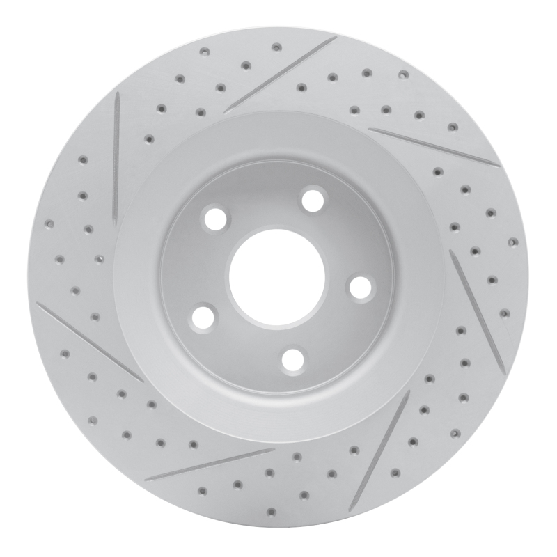 Jeep Grand Cherokee Brake Rotor (1) - Front Right - DFC - Drilled & Slotted Geoperformance - `06-`10