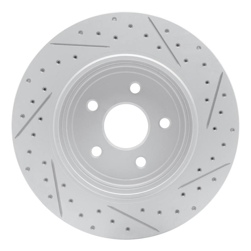 Jeep Grand Cherokee Brake Rotor (1) - Rear Left - DFC - Geoperformance Drilled & Slotted - `06-`10