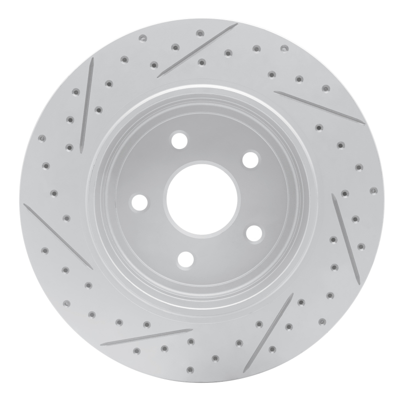 Jeep Grand Cherokee Brake Rotor (1) - Rear Right - DFC - Geoperformance Drilled & Slotted - `06-`10
