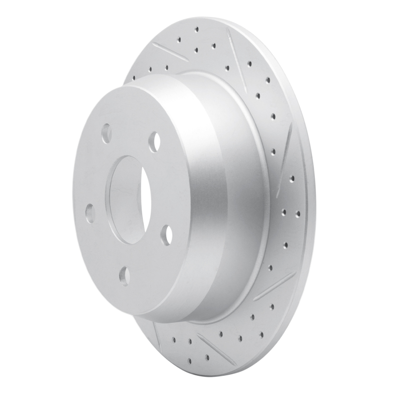 Jeep Grand Cherokee Brake Rotor (1) - Rear Right - DFC - Drilled & Slotted Geoperformance - `99-`04