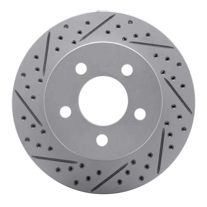 Jeep Wrangler Brake Rotor (1) - Front Left - DFC - Geoperformance Drilled & Slotted - `99-`06