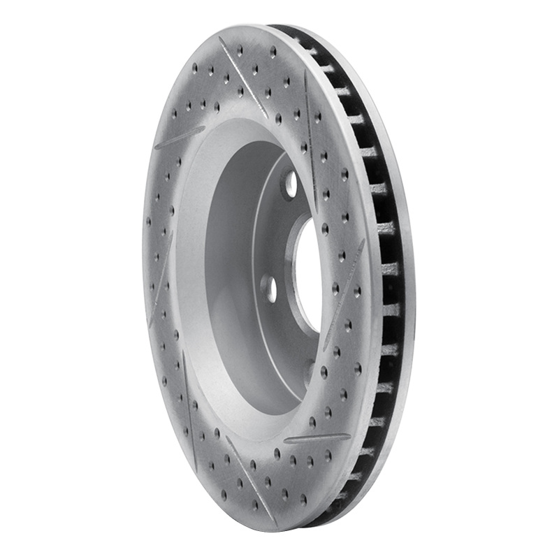 Jeep Wrangler Brake Rotor (1) - Front Left - DFC - Drilled & Slotted Geoperformance Rotor - `07-`18