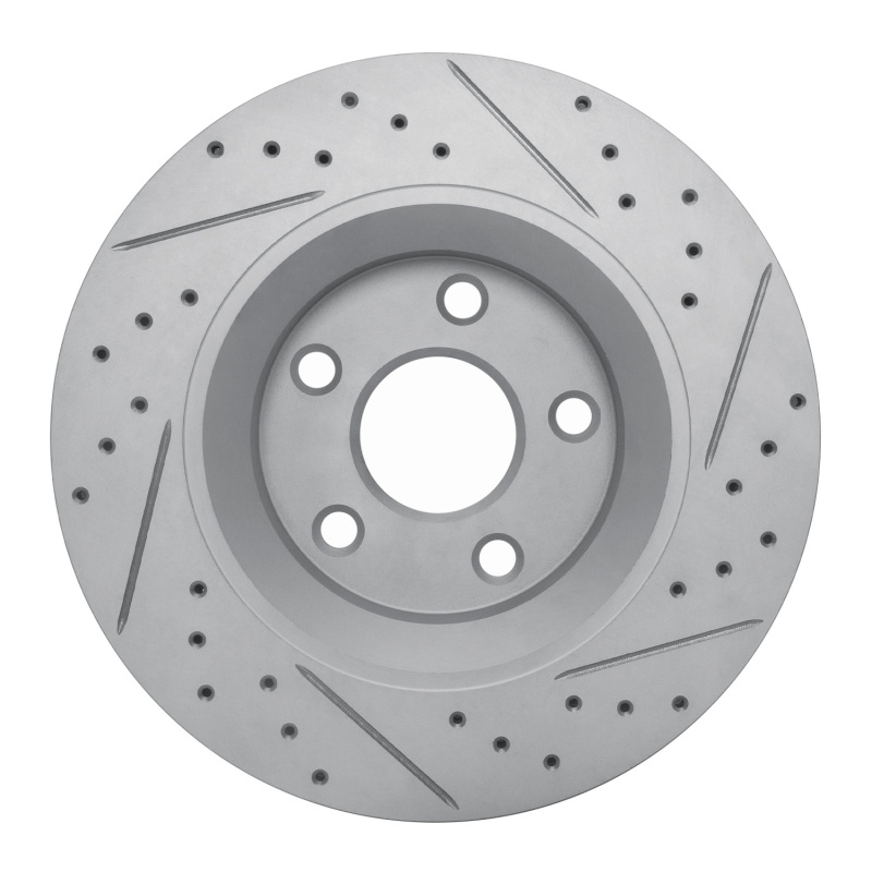 Jeep Wrangler Brake Rotor (1) - Front Left - DFC - Drilled & Slotted Geoperformance - `12-`18