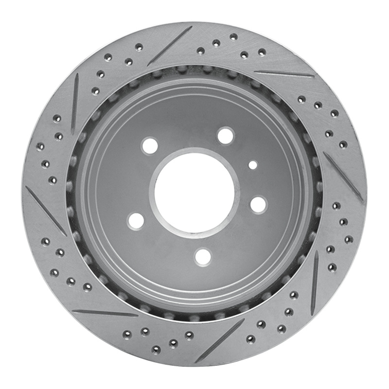 Cadillac STS Brake Rotor (1) - Rear Right - DFC - Drilled & Slotted Geoperformance - `03-`11