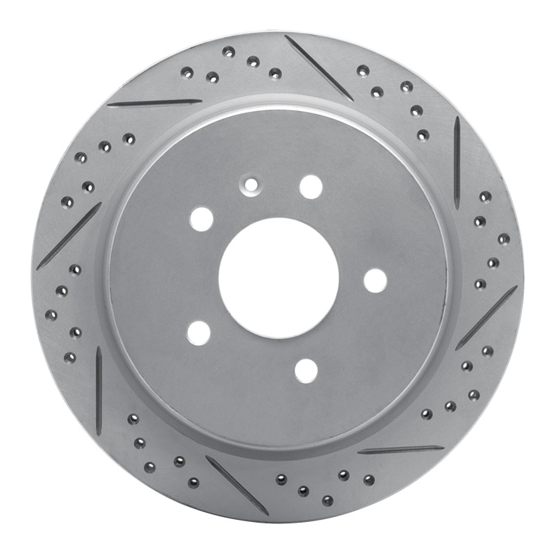 Cadillac STS Brake Rotor (1) - Rear Right - DFC - Drilled & Slotted Geoperformance - `03-`11