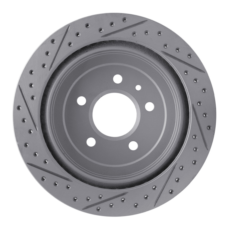 Cadillac ATS Brake Rotor (1) - Rear Right - DFC - Geoperformance Rotor - Drilled & Slotted - `13-`19