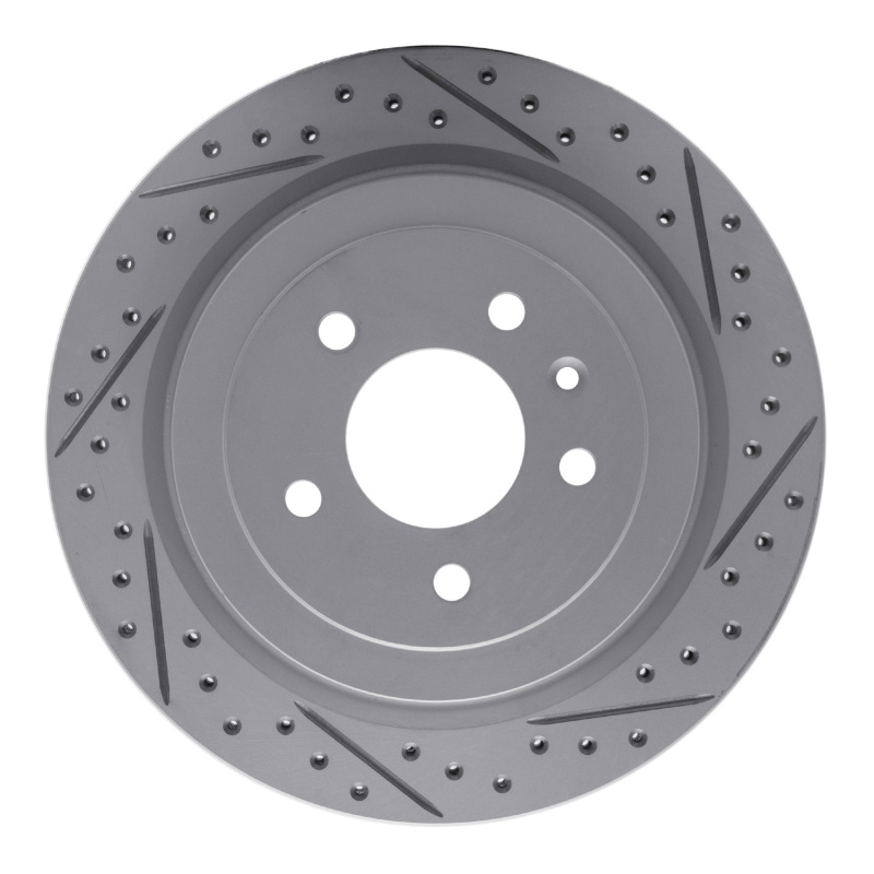 Cadillac ATS Brake Rotor (1) - Rear Right - DFC - Geoperformance Rotor - Drilled & Slotted - `13-`19