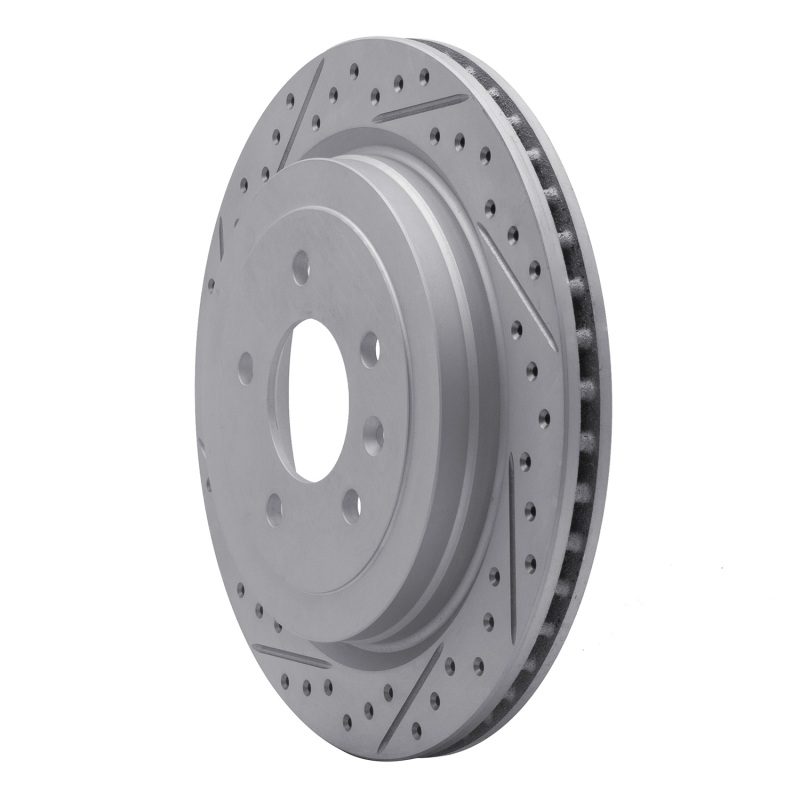 Cadillac ATS Brake Rotor (1) - Rear Right - DFC - Geoperformance Rotor - Drilled & Slotted - `13-`19